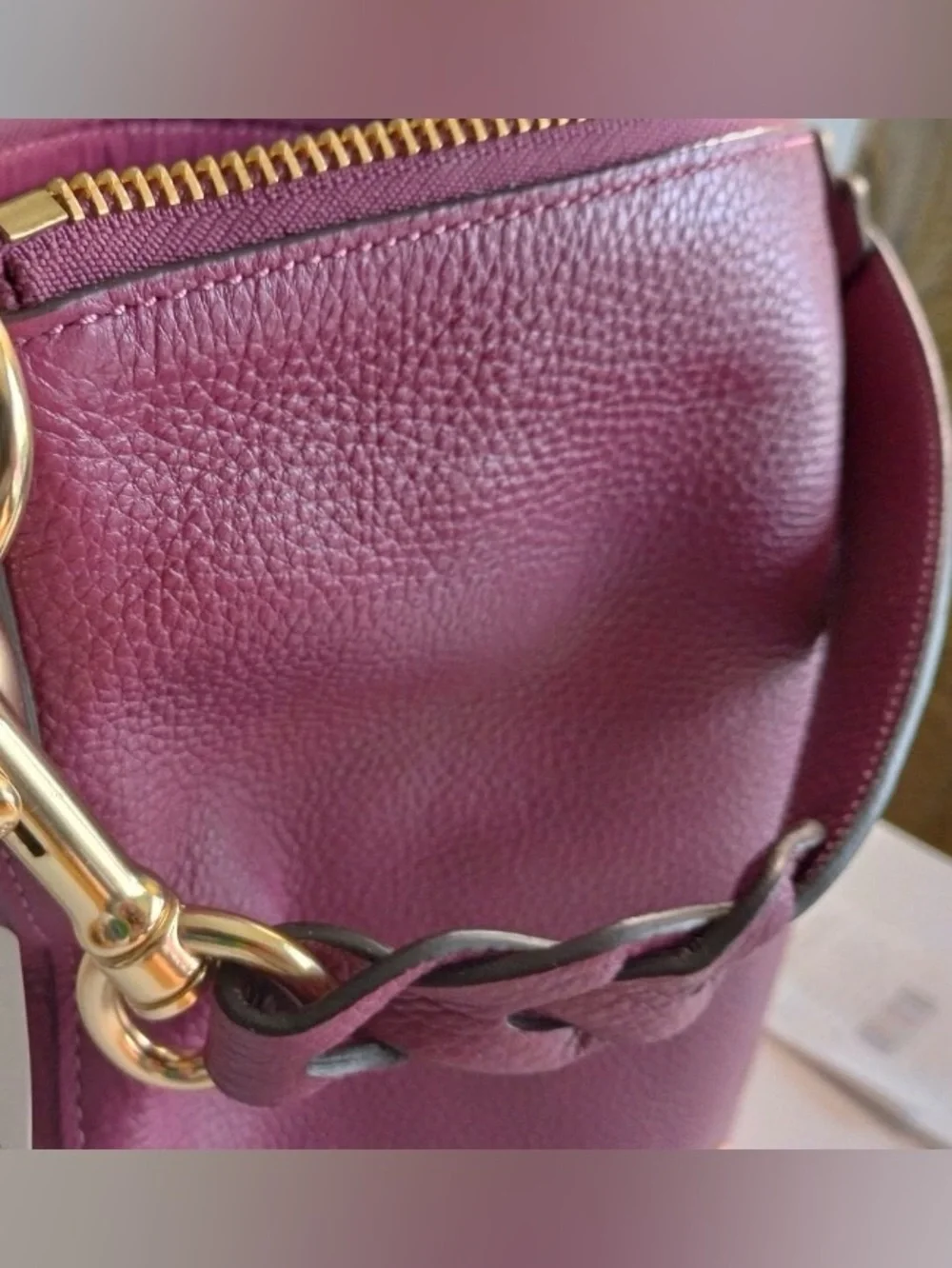 Coach Abby Duffle Maroon in EUC MSRP: $398.00 - Picture 15 of 16